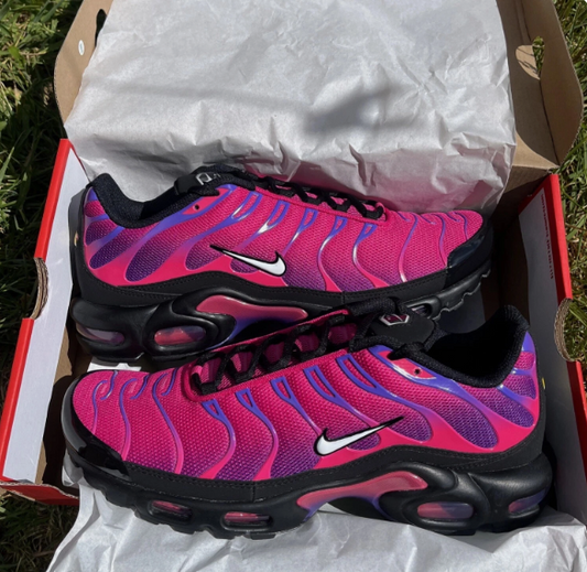 Nike Air Max Plus TN Fireberry White Black Purple UK 10