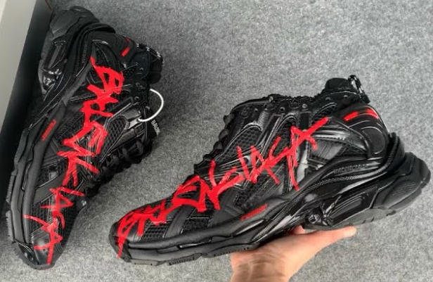 Balenciaga Red Tag Graffiti Sneaker UK 8