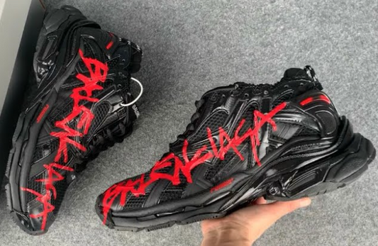 Balenciaga Red Tag Graffiti Sneaker UK 8